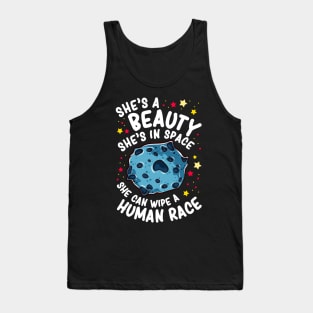 Funny Asteroid Outer Space Gift Men Kids Women Funny Space Tank Top